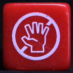 PARTS ONLY - Luchador! Mexican Wrestling Dice Board Game - (1) Red Wrestling Die Only