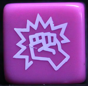 PARTS ONLY - Luchador! Mexican Wrestling Dice Board Game - (1) Pink Wrestling Die Only