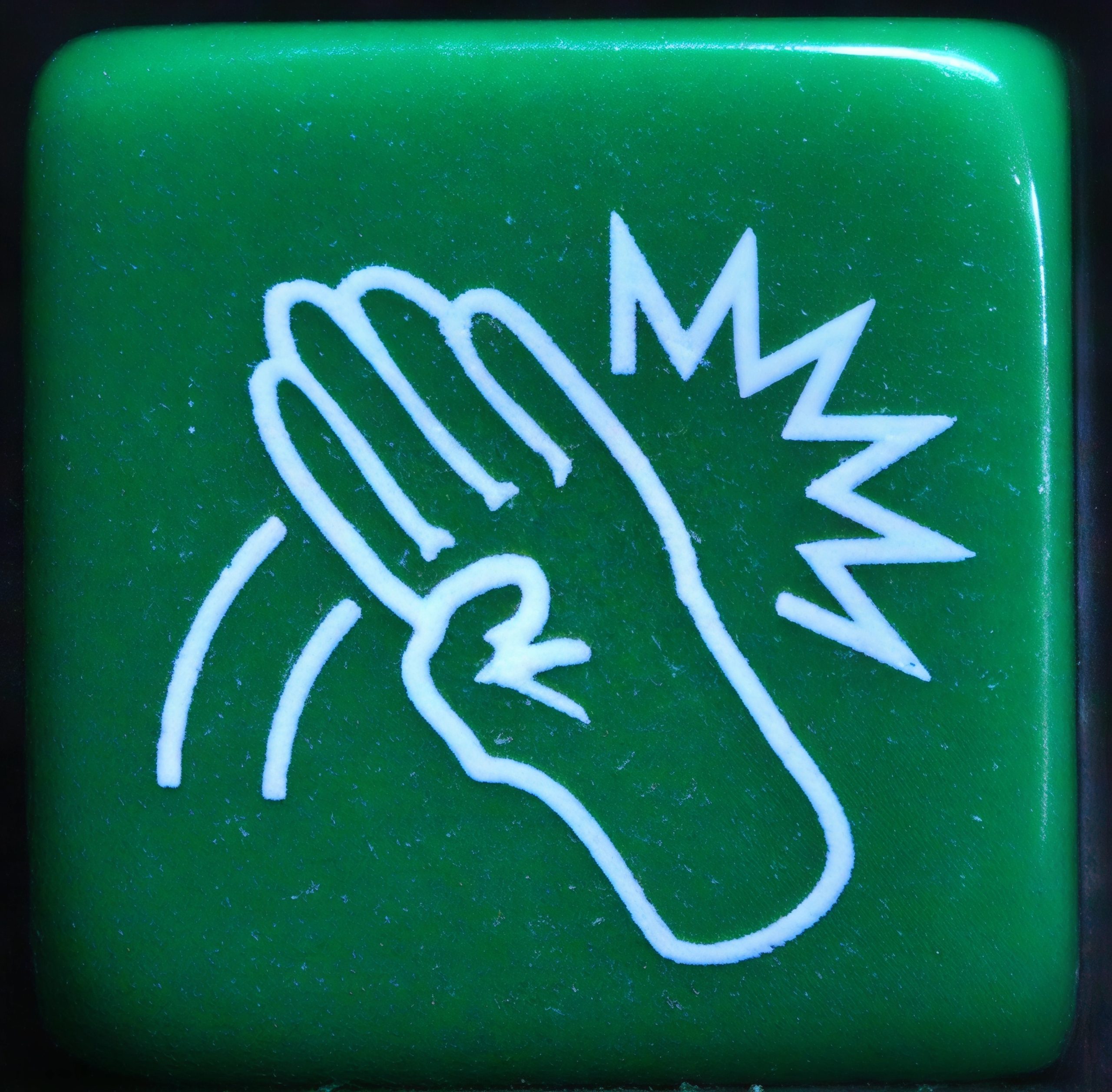 PARTS ONLY - Luchador! Mexican Wrestling Dice Board Game - (1) Green Wrestling Die Only