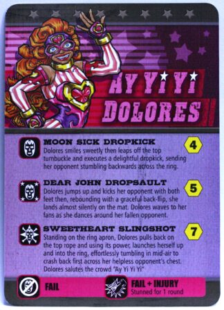 PARTS ONLY - Luchador! Mexican Wrestling Dice Board Game - (1) Pack of 9 Luchador Superstar Cards Only