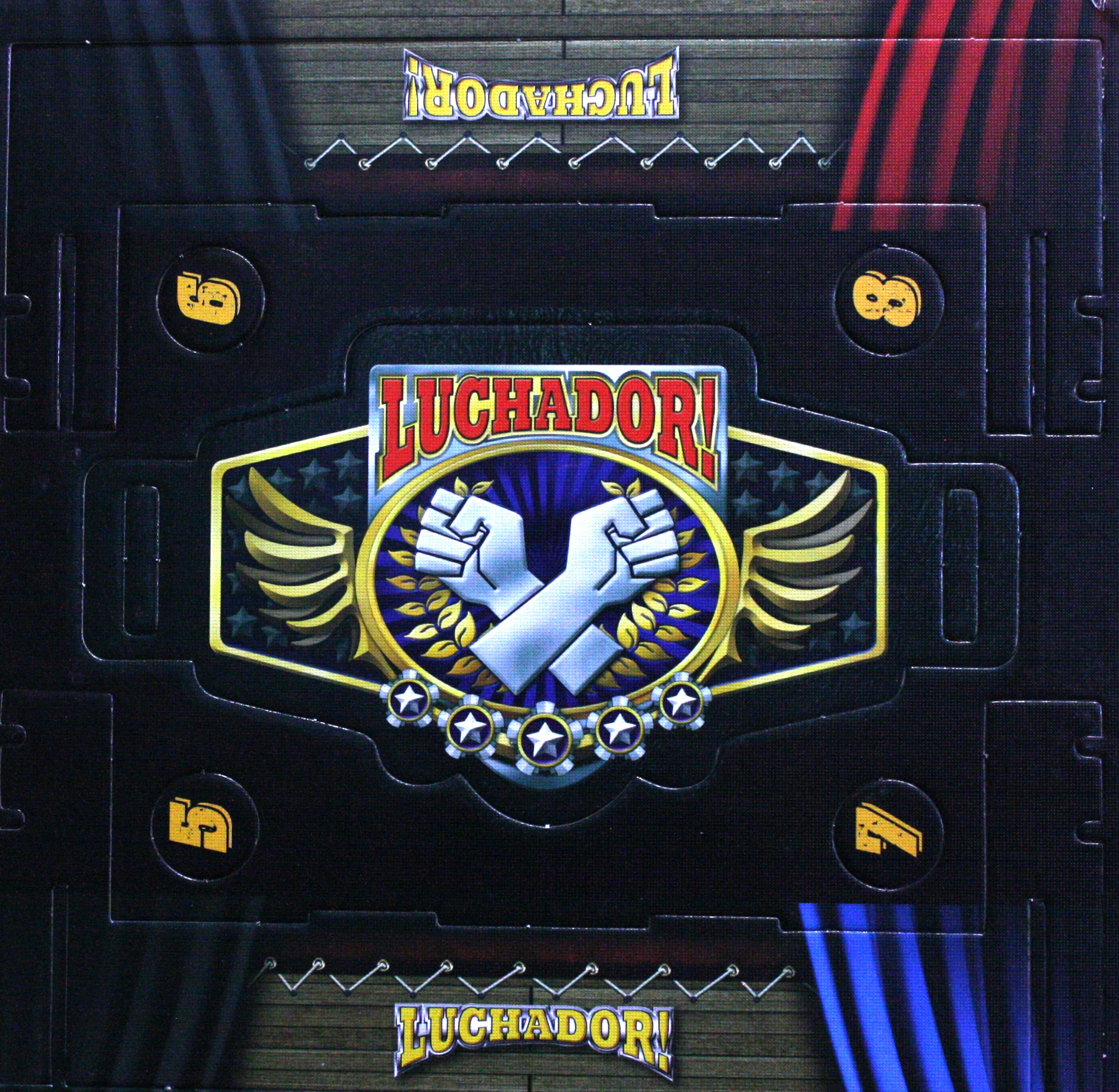 PARTS ONLY - Luchador! Mexican Wrestling Dice Board Game - (1) Unpunched (5-8) Ring Base Supports and Championship Belt Board Only