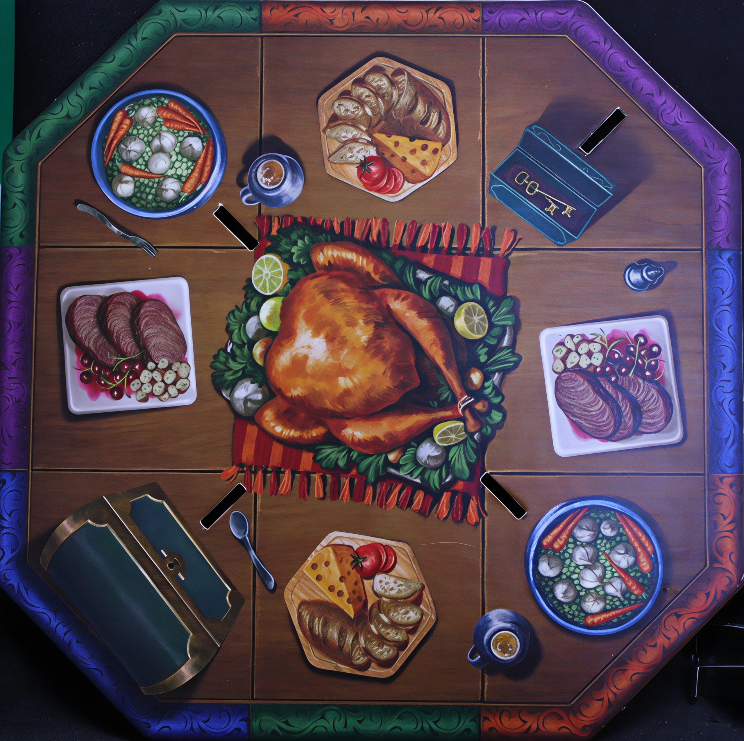 PARTS ONLY - Disney Mickey and the Beanstalk Board Game - (1) Table Board Only