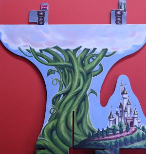 PARTS ONLY - Disney Mickey and the Beanstalk Board Game - (1) Beanstalk Board Only