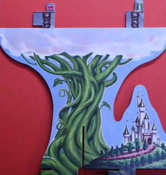 PARTS ONLY - Disney Mickey and the Beanstalk Board Game - (1) Beanstalk Board Only