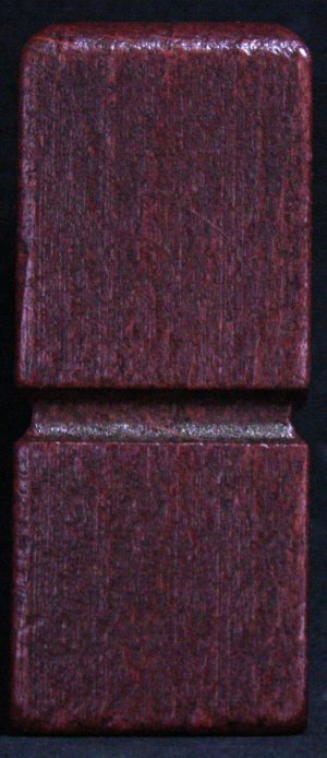 PARTS ONLY - Quarto Strategy Game - (1) Dark Wooden Piece Only