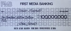 PARTS ONLY - Media Magnate Board Game - (1) Pack of 10 $100 Million Dollars Money Only