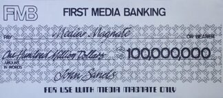 PARTS ONLY - Media Magnate Board Game - (1) Pack of 10 $100 Million Dollars Money Only