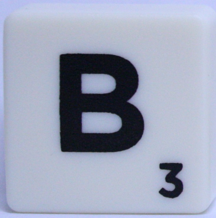 PARTS ONLY - Scrabble Board Game Harry Potter Edition - (1) Letter B Tile Only