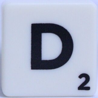 PARTS ONLY - Scrabble Board Game Harry Potter Edition - (1) Letter D Tile Only