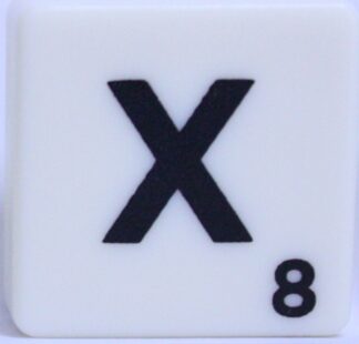 PARTS ONLY - Scrabble Board Game Harry Potter Edition - (1) Letter X Tile Only