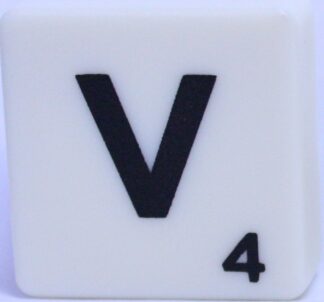 PARTS ONLY - Scrabble Board Game Harry Potter Edition - (1) Letter V Tile Only