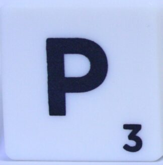 PARTS ONLY - Scrabble Board Game Harry Potter Edition - (1) Letter P Tile Only