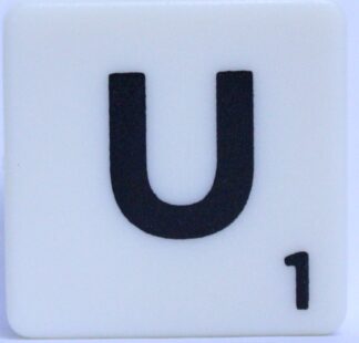 PARTS ONLY - Scrabble Board Game Harry Potter Edition - (1) Letter U Tile Only