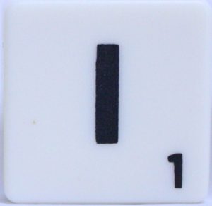 PARTS ONLY - Scrabble Board Game Harry Potter Edition - (1) Letter I Tile Only