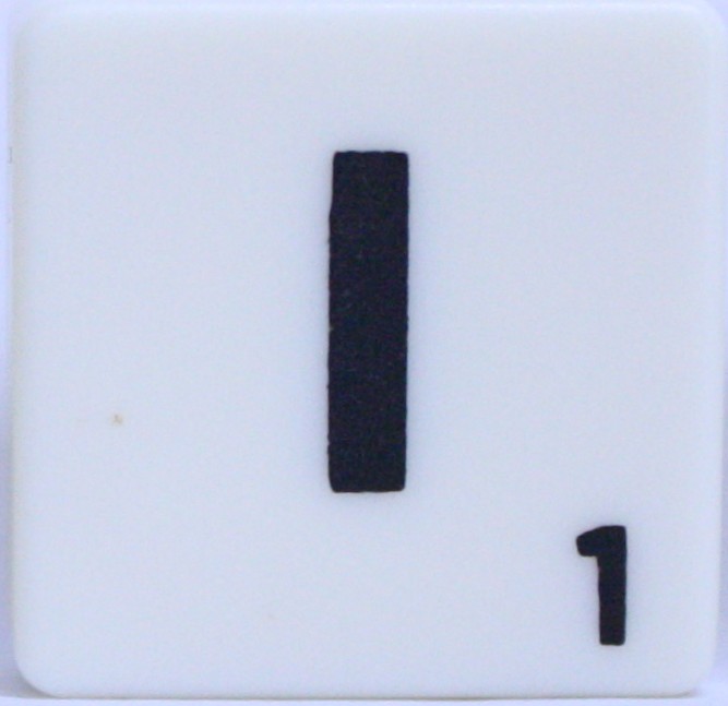 PARTS ONLY - Scrabble Board Game Harry Potter Edition - (1) Letter I Tile Only