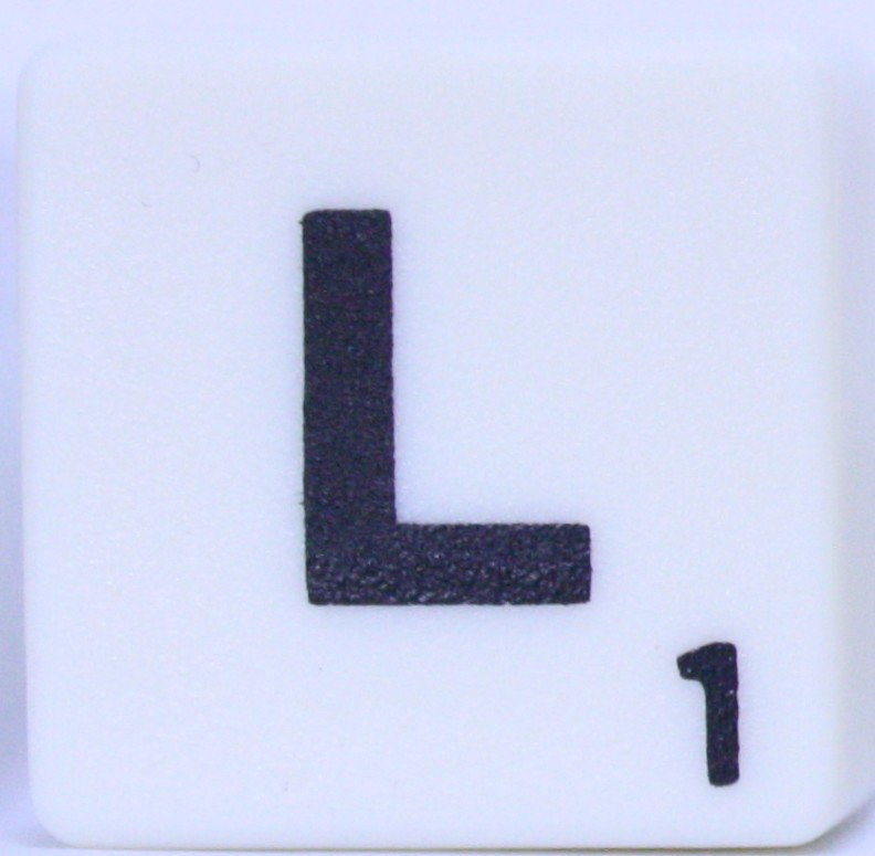 PARTS ONLY - Scrabble Board Game Harry Potter Edition - (1) Letter L Tile Only