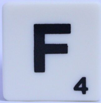 PARTS ONLY - Scrabble Board Game Harry Potter Edition - (1) Letter F Tile Only
