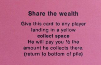 PARTS ONLY - The Game of Life Board Game 1976 Version - (1) Pack of 10 Share The Wealth Cards Only
