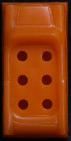 PARTS ONLY - The Game of Life Board Game 1976 Version - (1) Orange Car Only