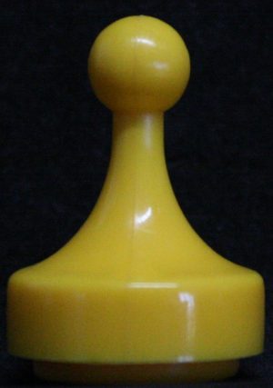 PARTS ONLY - Cluedo Board Game 1999 Version - (1) Yellow Token Only