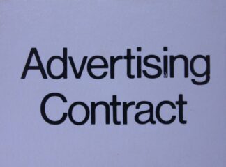 PARTS ONLY - Media Magnate Board Game - (1) Advertising Contract Card Only