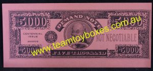 PARTS ONLY - The Game of Life Board Game 1976 Version - (1) Pack of 10 $5,000 Only