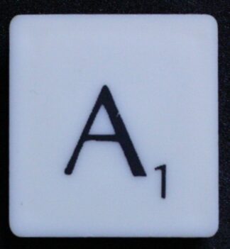 PARTS ONLY - Scrabble Board Game 1988 Murfett Regency Version - (1) Letter Tile A Only