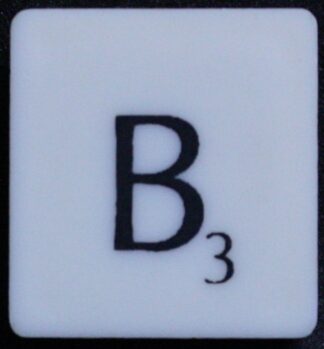 PARTS ONLY - Scrabble Board Game 1988 Murfett Regency Version - (1) Letter Tile B Only