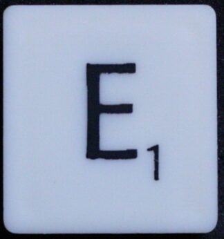 PARTS ONLY - Scrabble Board Game 1988 Murfett Regency Version - (1) Letter Tile E Only