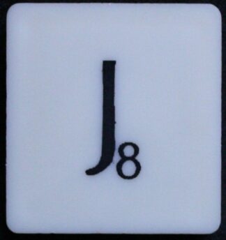 PARTS ONLY - Scrabble Board Game 1988 Murfett Regency Version - (1) Letter Tile J Only