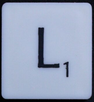 PARTS ONLY - Scrabble Board Game 1988 Murfett Regency Version - (1) Letter Tile L Only