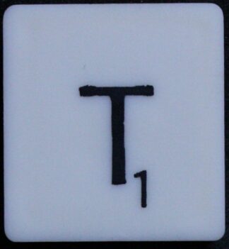 PARTS ONLY - Scrabble Board Game 1988 Murfett Regency Version - (1) Letter Tile T Only