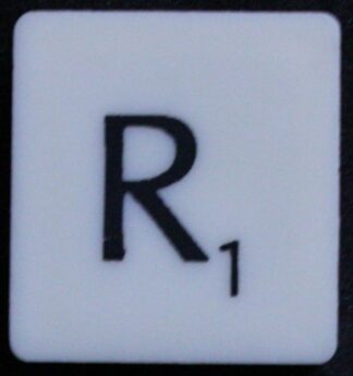PARTS ONLY - Scrabble Board Game 1988 Murfett Regency Version - (1) Letter Tile R Only