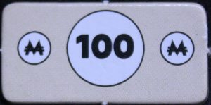 PARTS ONLY - Monopoly Travel World Tour Board Game - (1) Pack of 5 $100 Cardboard Money Only