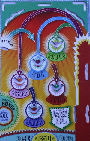 PARTS ONLY - Professor Murphy's Emporium of Entertainment Marble Mania - (1) Extreme Pinball Base Board Only