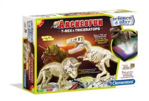 Science and Play Archeofun T-Rex and Triceratops - New
