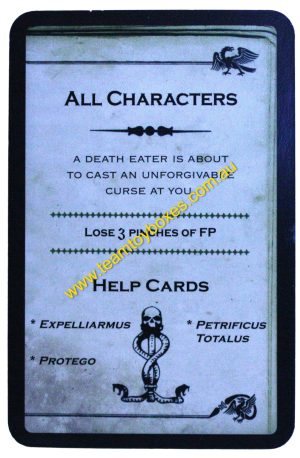 PARTS ONLY - Cluedo Harry Potter Board Game - (1) All Characters (lose 3 pinches) Dark Deck Card Only