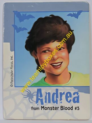 PARTS ONLY - Goosebumps "Terror in The Graveyard" Board Game - (1) "Andrea" Pawn Card Only