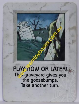 PARTS ONLY - Goosebumps "Terror in The Graveyard" Board Game - #6 Card Only