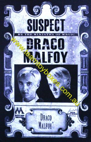 PARTS ONLY - Cluedo Harry Potter Board Game - (1) Draco Malfoy Suspect Mystery Card Only