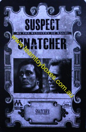 PARTS ONLY - Cluedo Harry Potter Board Game - (1) Snatcher Suspect Mystery Card Only