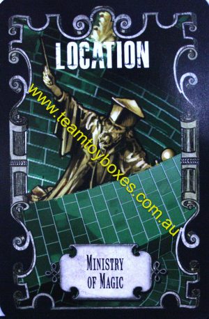 PARTS ONLY - Cluedo Harry Potter Board Game - (1) Ministry of Magic Location Card Only