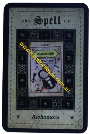 PARTS ONLY - Cluedo Harry Potter Board Game - (1) Alohomora Spell Card Only