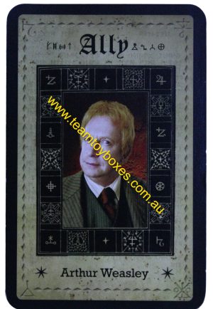PARTS ONLY - Cluedo Harry Potter Board Game - (1) Arthur Weasley Ally Card Only
