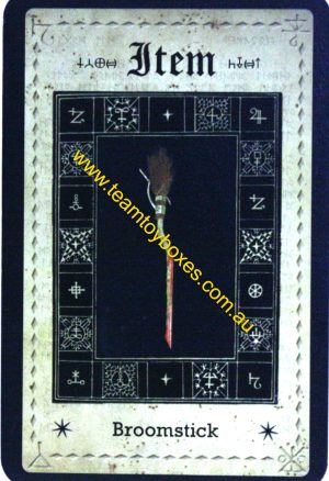 PARTS ONLY - Cluedo Harry Potter Board Game - (1) Broomstick Item Card Only