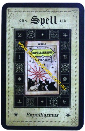 PARTS ONLY - Cluedo Harry Potter Board Game - (1) Expelliarmus Spell Card Only