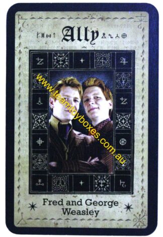 PARTS ONLY - Cluedo Harry Potter Board Game - (1) Fred and George Weasley Ally Card Only
