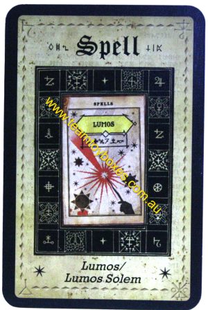 PARTS ONLY - Cluedo Harry Potter Board Game - (1) Lumos/Lumos Solum Spell Card Only