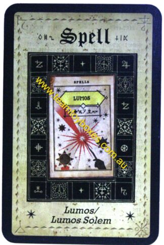 PARTS ONLY - Cluedo Harry Potter Board Game - (1) Lumos/Lumos Solum Spell Card Only