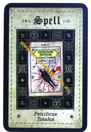 PARTS ONLY - Cluedo Harry Potter Board Game - (1) Petrificus Totalus Spell Card Only